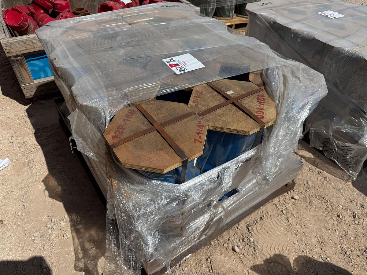 Used PALLET W/ (12) UNUSED 7-1/4” NATL 12-P-160 SLEEVED PUMP LINERS