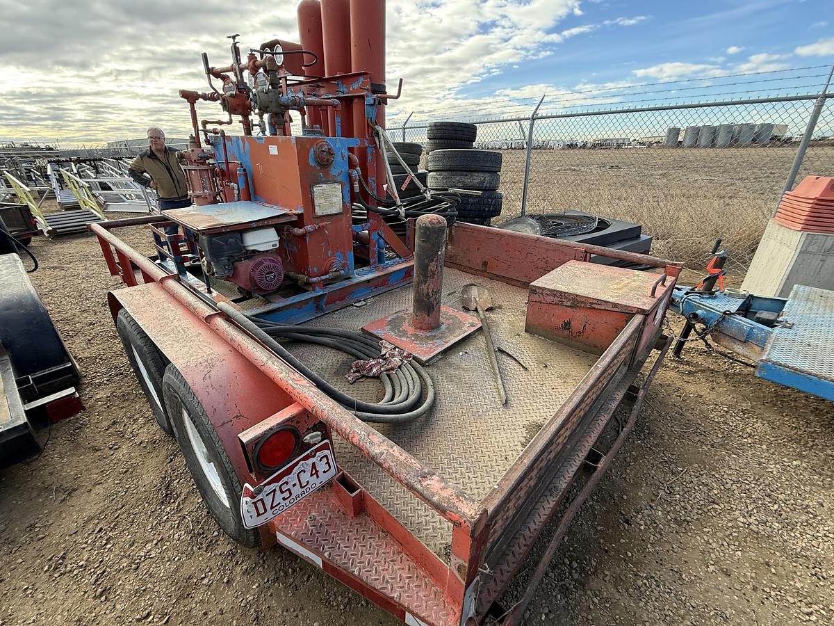 Used 2007 HMDE 12’ T/A 2-STATION BUMPER PULL ACCUMULATOR TRAILER