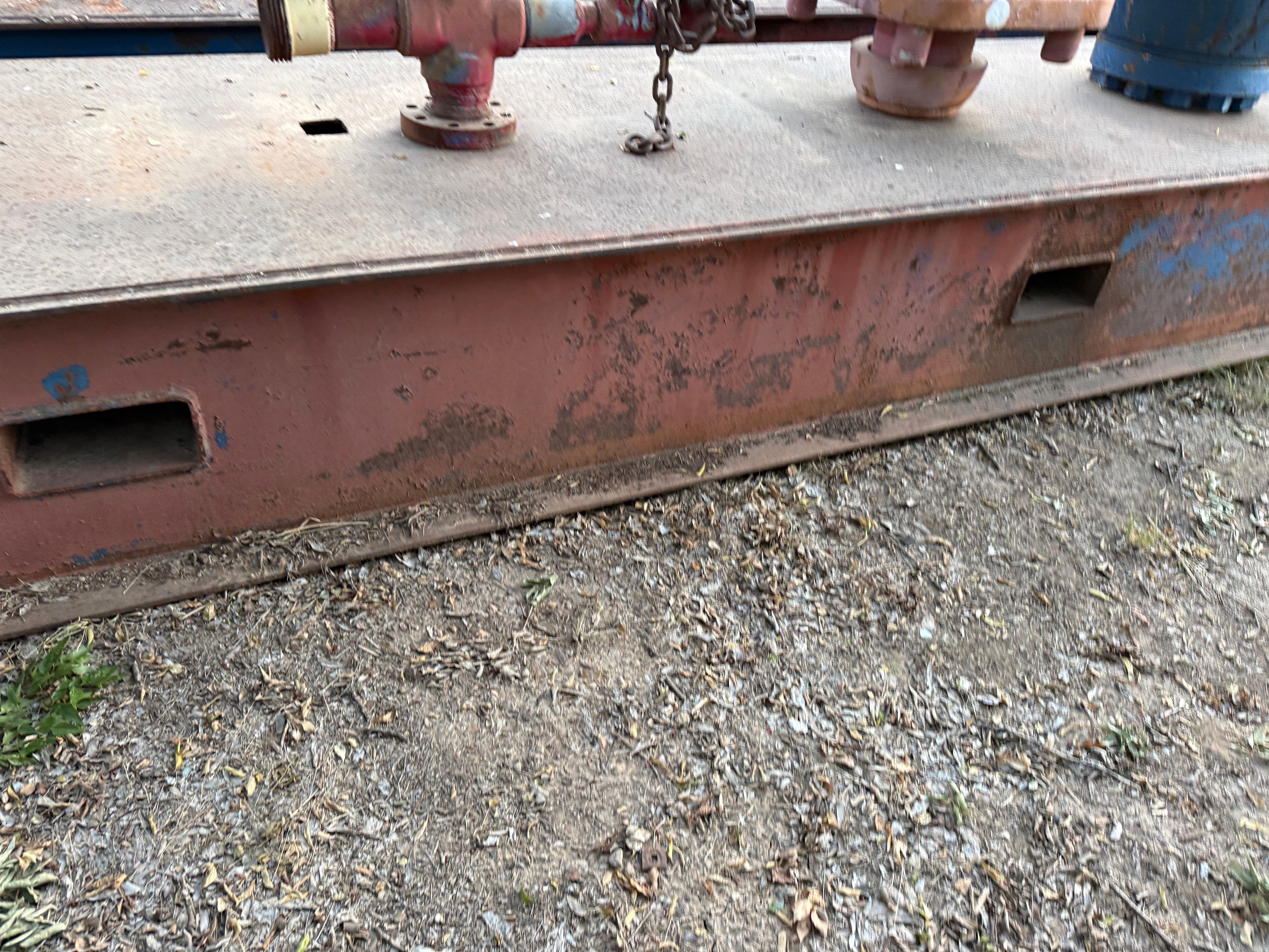 Used (2) 50’ x 4’ x 2’ PONY SUBSTRUCTURES W/ 19” UTILITY HOLE & FORK POCKETS, SKIDDED