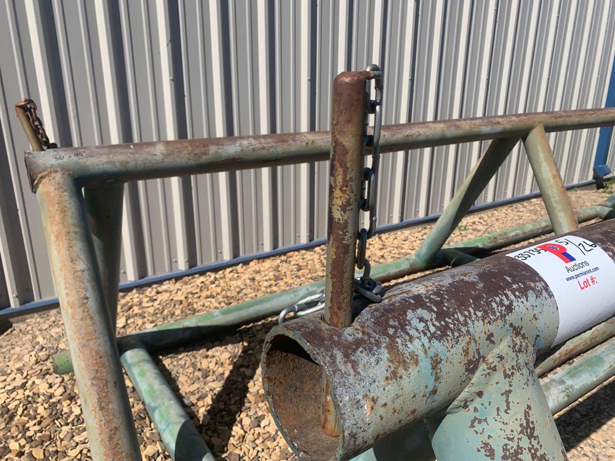 Used (2) 30’ x 40” Triangle Pipe Racks