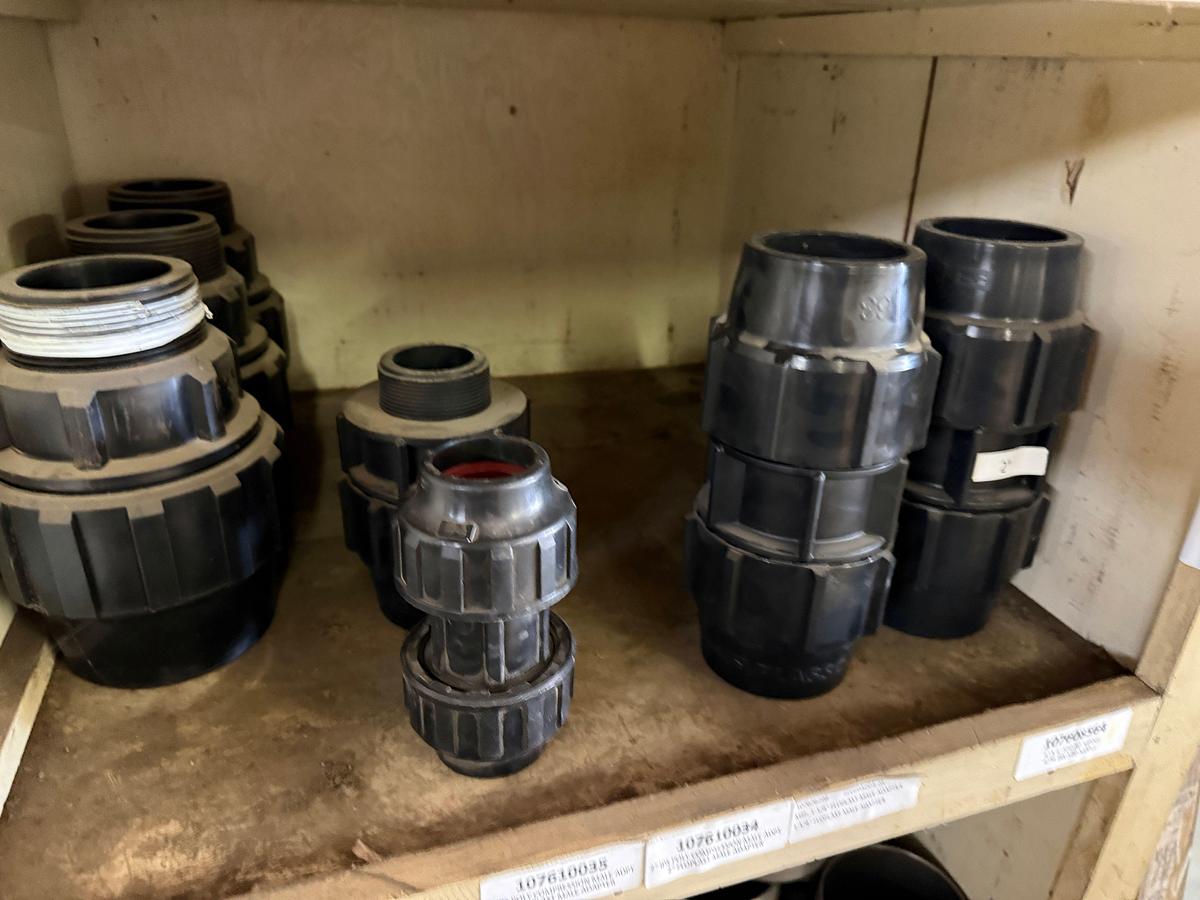 Used SECTION OF (100+) MOSTLY SCH-40 2” THRU 4” PIPE NIPPLES SOME HEAVY WALL