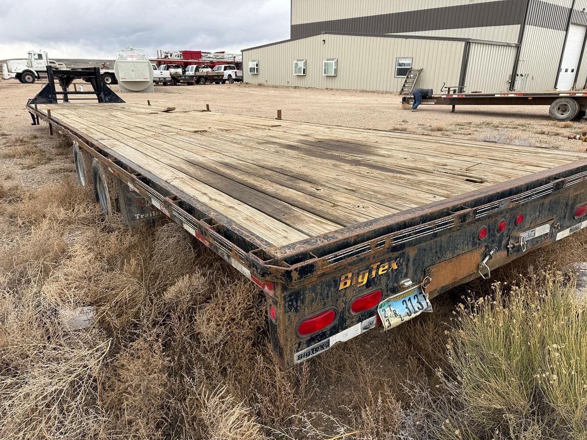 Used 2008 BIG TEX 22GN-40' FLATBED GOOSENECK T/A TRAILER