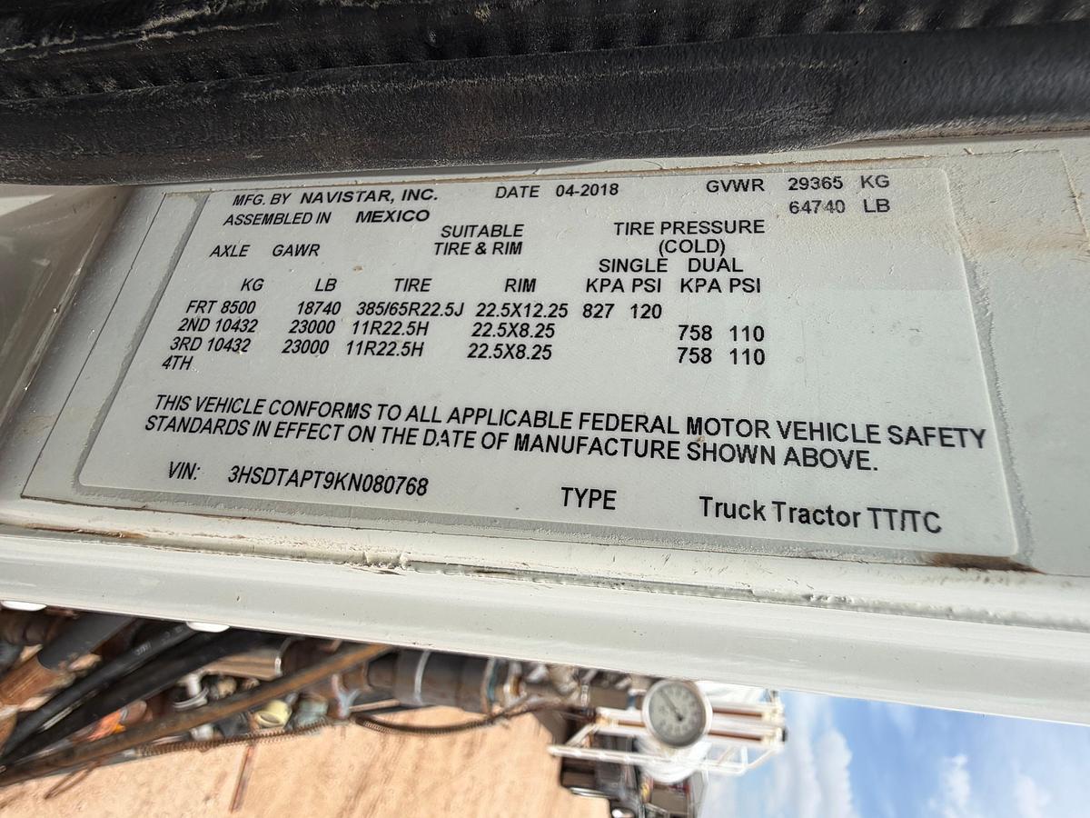Used 2019 INTERNATIONAL ENERFAB 10k KILL TRUCK W/ 130BBL KILL TRAILER