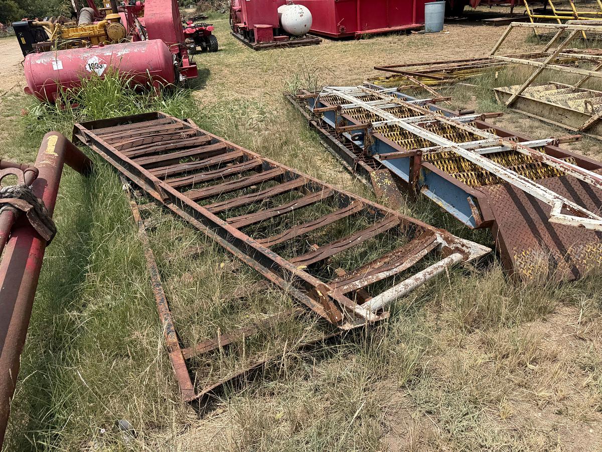 Used LOT W/ (8) 10’H TO 20’H STEEL RIG LADDERS