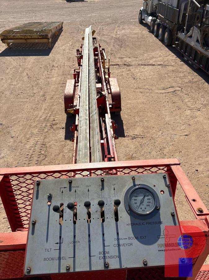 Used 53’ X 90” T/A GOOSENECK HYDRAULIC PIPE HANDLER TRAILER