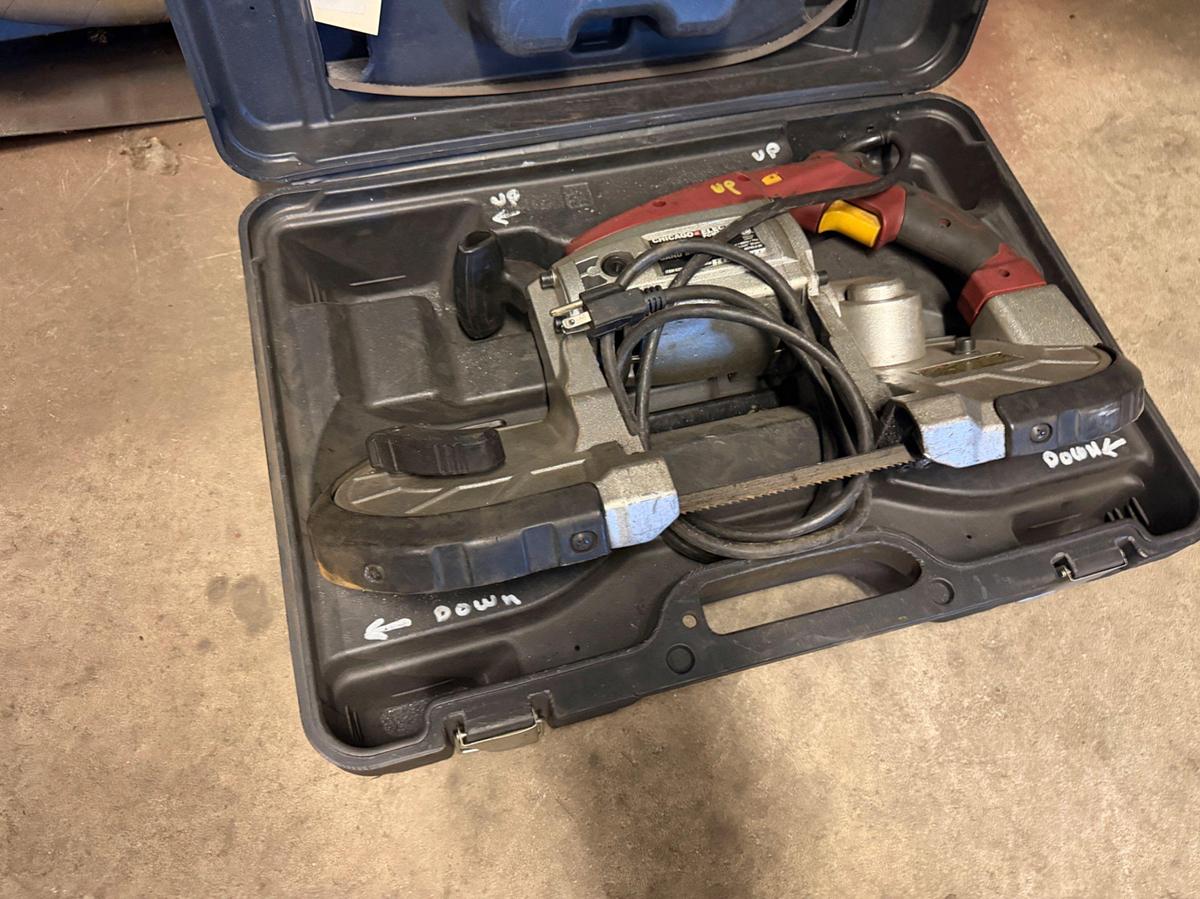 Used (13) Shelves w/ welding related tools, wire & power tools