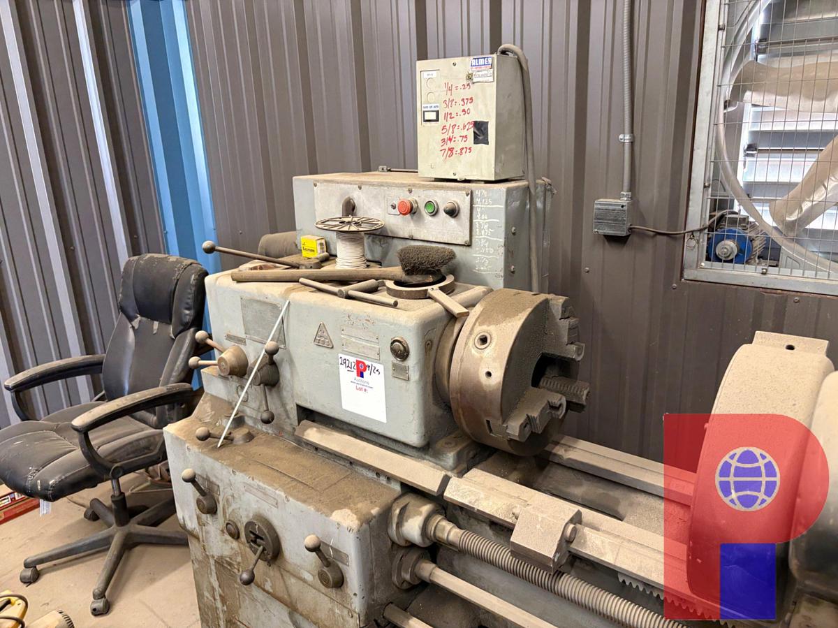 Used TOS SN40 LATHE W/ DUMORE TOOL POST GRINDER