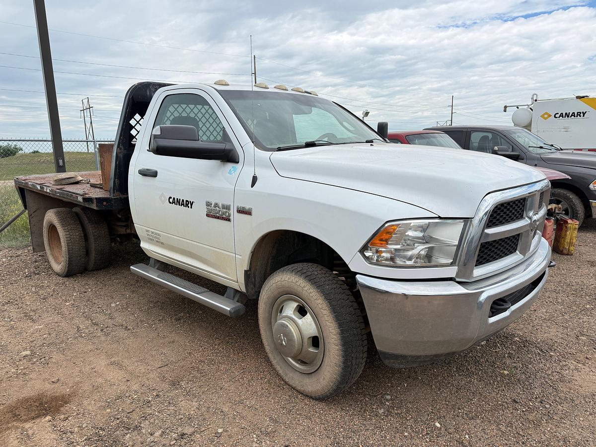 Used 2015 DODGE RAM 3500 HD 4X4 FLATBED PICKUP TRUCK