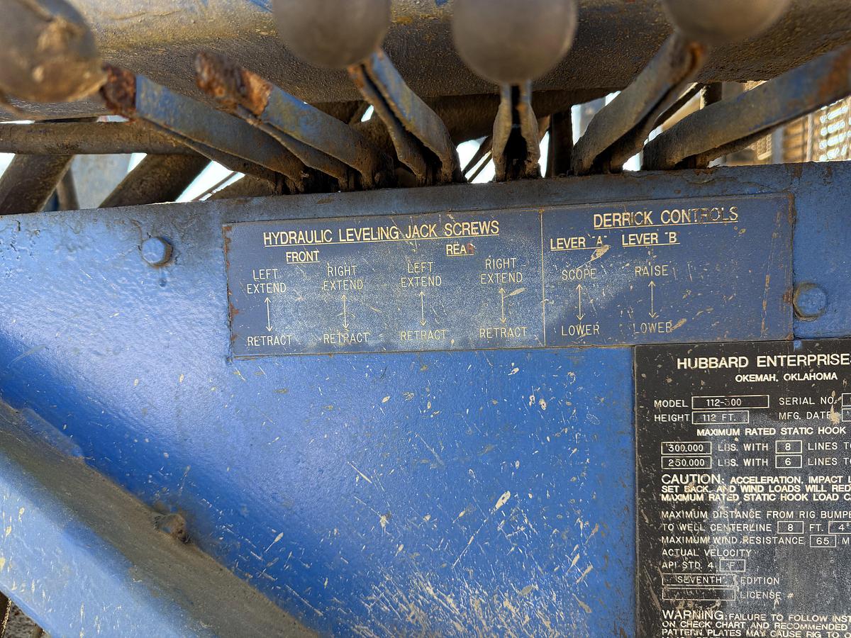 Used 2012 CAMERON C-500 SD 112'-300K LBS 5-AXLE WELL SERVICE RIG