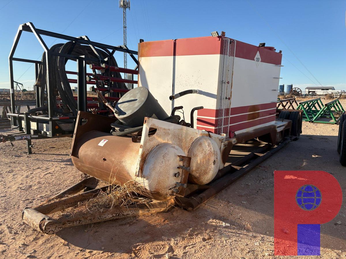 Used SHOPBUILT 20’ X 8’ S/A TANK TRANSPORT TRAILER & HOT OIL TRUCK BODY