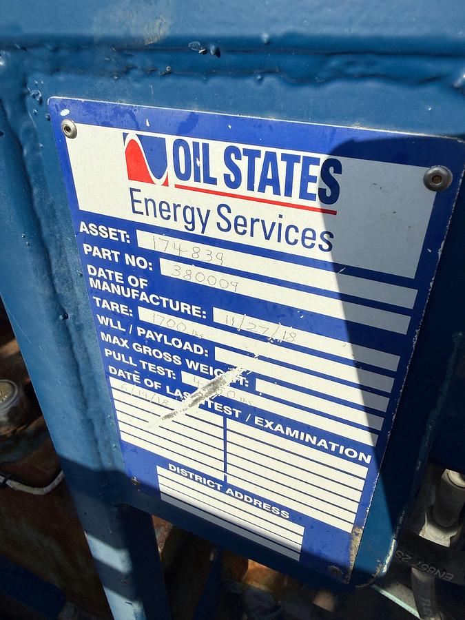 Used 3K WP 2-BOTTLE ACCUMULATOR NITROGEN BACKUP / TEST SKID P/B KUBOTA ACTV DIESEL ENGINE