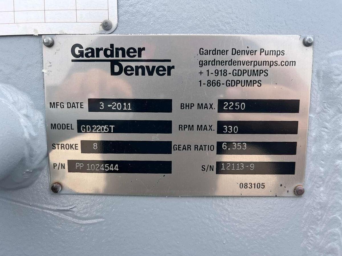 Used GARDNER DENVER 2250HP TRIPLEX FRAC PUMP TRAILER