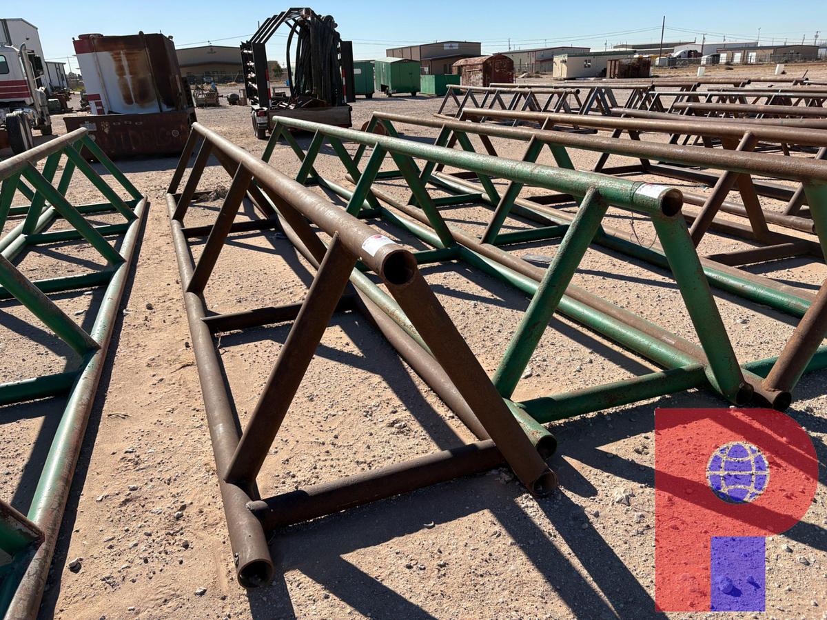 Used (2X$) 28’ X 42” TRIANGLE PIPE RACKS