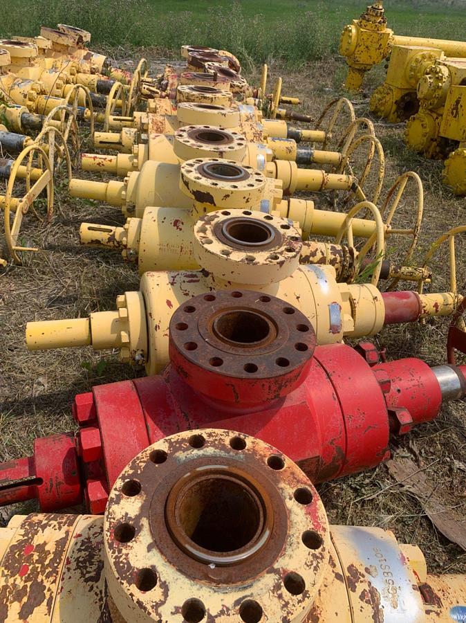 Used (13) 5-1/8 10k Manual Gate Valves