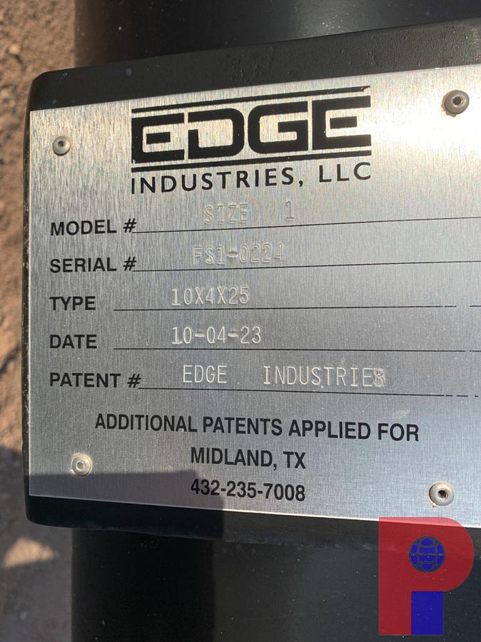Used 25’  EDGE INDUSTRIES SKIDDED GAS FLARE