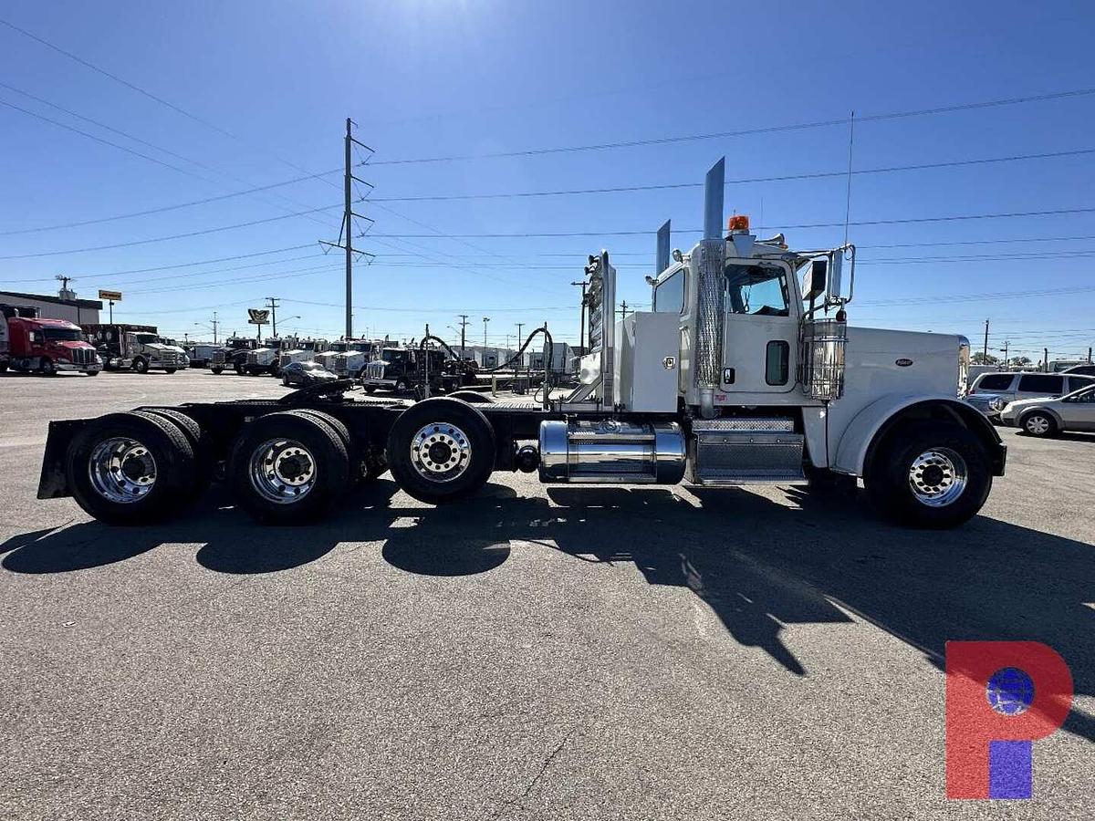 Used 2014 PETERBILT 388 TRI AXLE HEAVY HAUL DAY CAB TRUCK TRACTOR