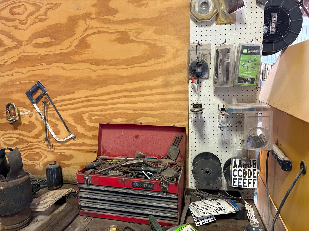 Used Large assortment of hand tools located in shop