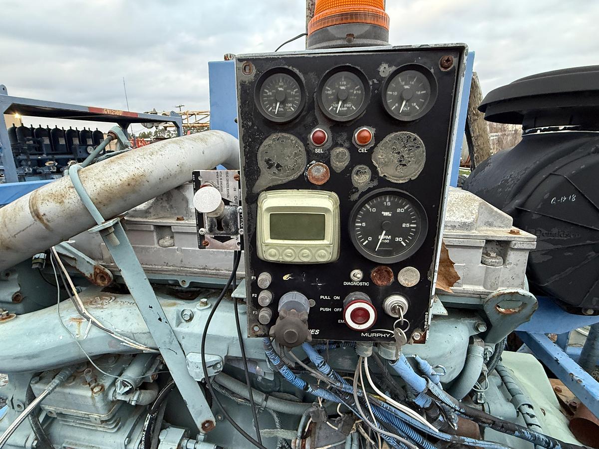 Used AXON DEMAY HD-500 TRIPLEX WELL SERVICE PUMP SKIDDED (INCOMPLETE)