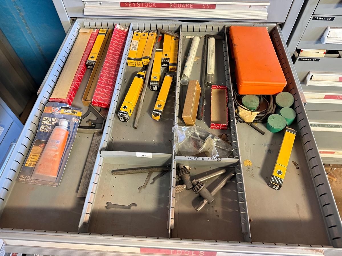 Used LYON MSS II 15-DRAWER ROLLING TOOL CABINET W/ MACHINE SHOP TOOLS