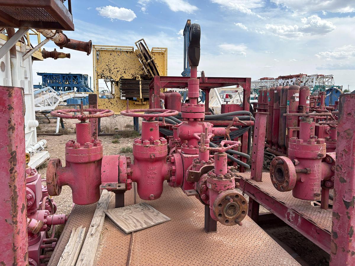 Used 5k choke manifold w/ transport skid