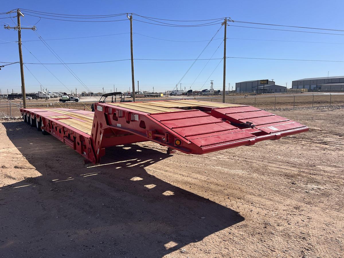Used 2011 ASPEN 5-AXLE SCISSOR NECK OILFIELD LOWBOY TRAILER