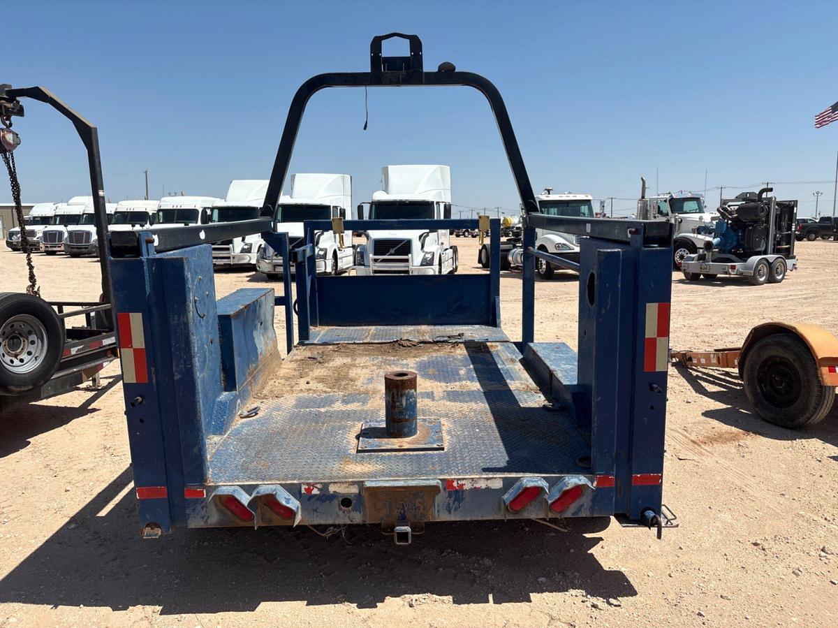 Used SHOPBUILT 12’ x 6’ t/a bumper pull BOP trailer