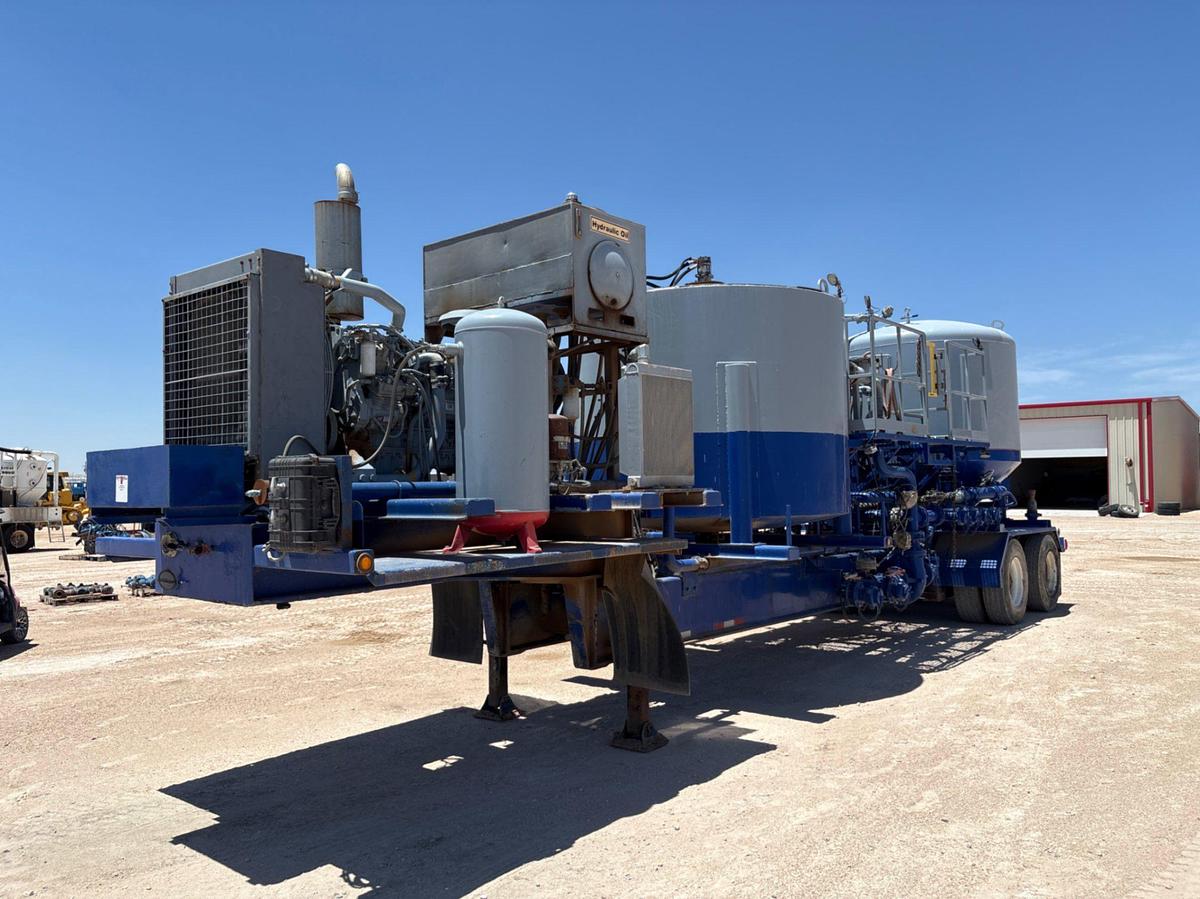 Used Serva t/a cement batch mixing trailer