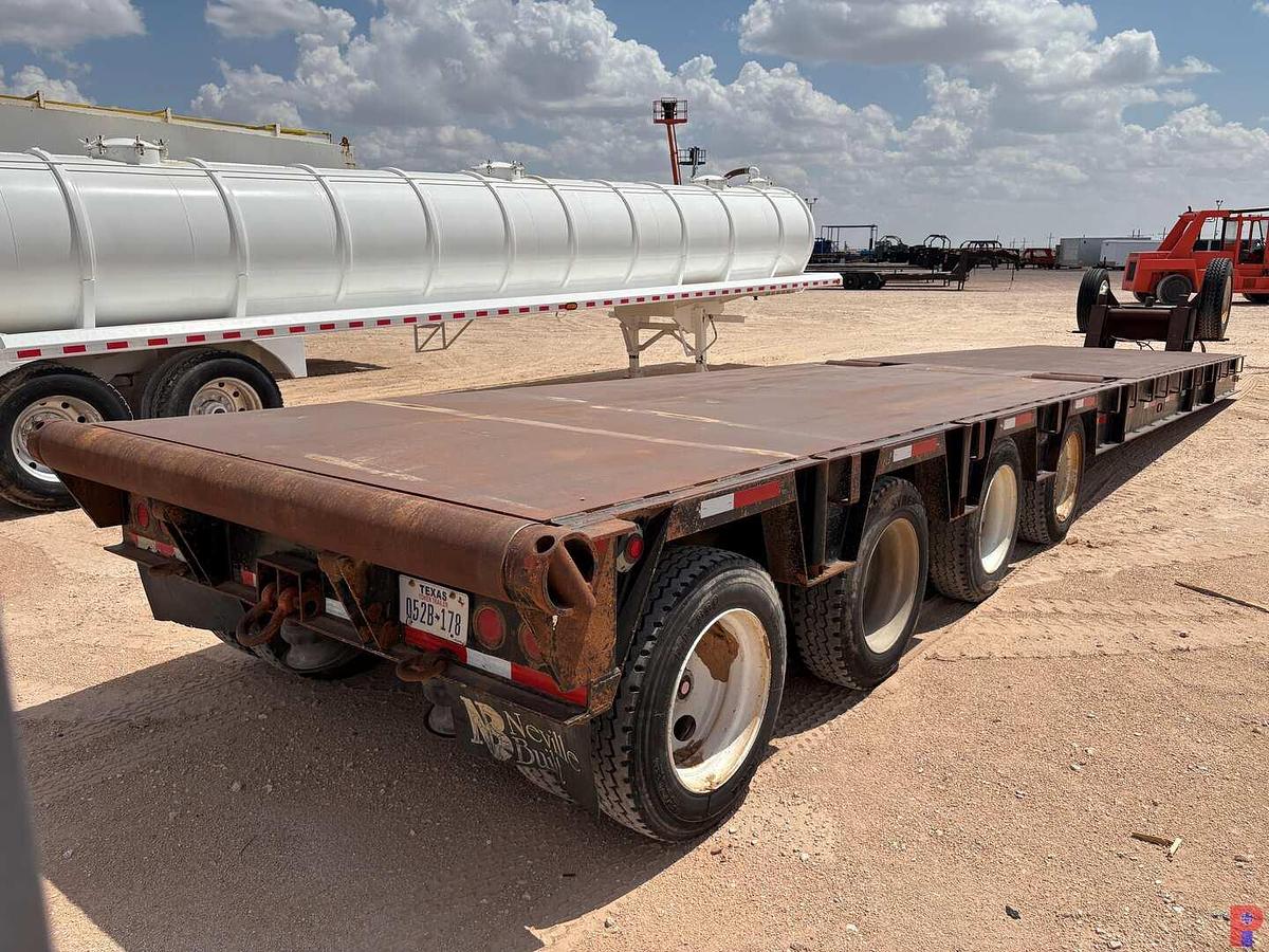 Used 2008 NEVI 43’ X 8’, ,LOWBOY TRAILER, 4 AXLES W/ROLLING TAIL BOARD