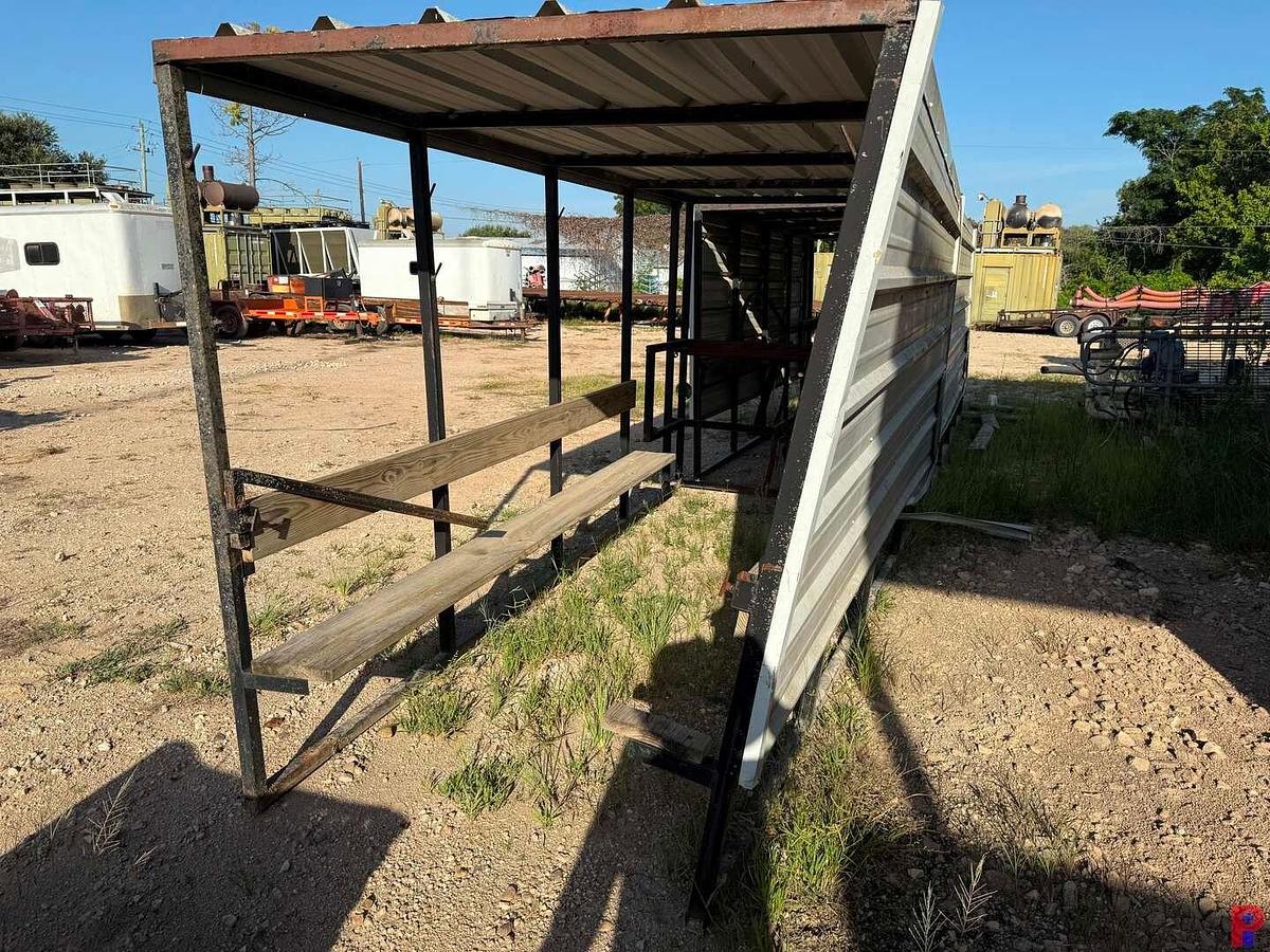 Used (2) 16’L X 76”W X 88” COOL DOWN TRAILER CANOPIES / ROOF TOPS