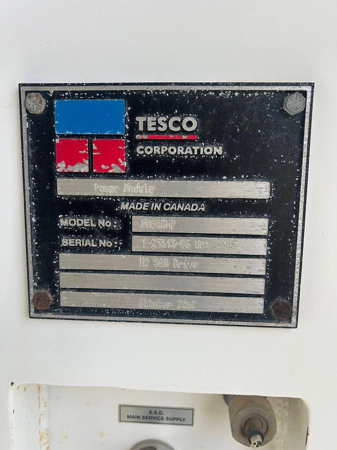 Used Complete Tesco 650hp Top Drive System