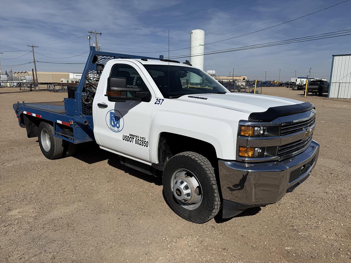 Used 2016 CHEVROLET SILVERADO 3500HD DIESEL 4WD ROUSTABOUT WINCH TRUCK