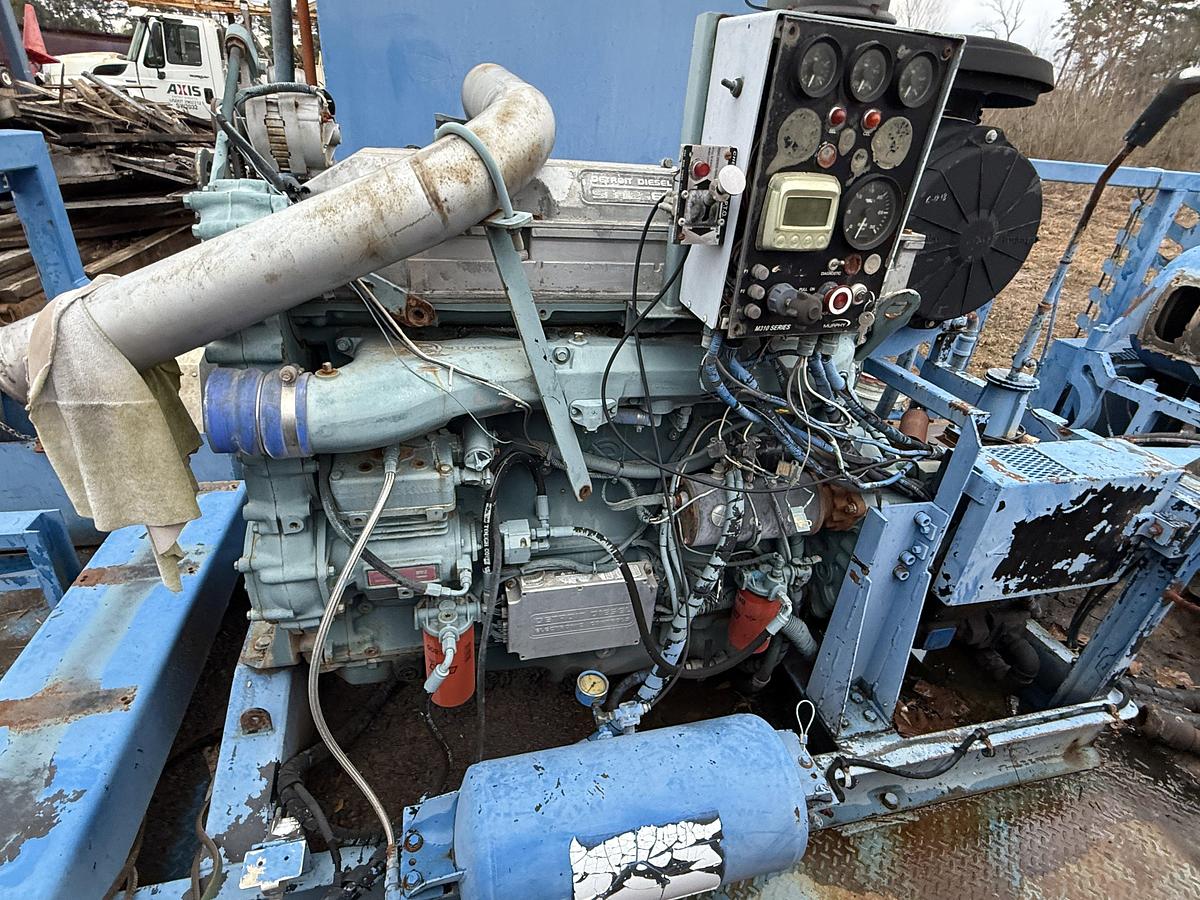 Used AXON DEMAY HD-500 TRIPLEX WELL SERVICE PUMP SKIDDED (INCOMPLETE)