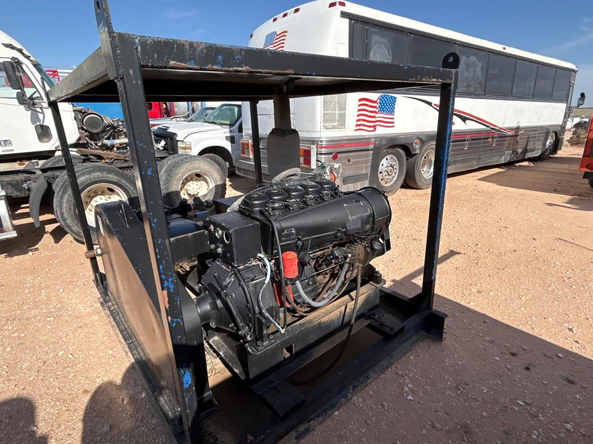 Used WHEATLEY TRIPLEX PUMP P/B DEUTZ F5L 912 DIESEL  ENGINE W/ PTO CLUTCH SKIDDED