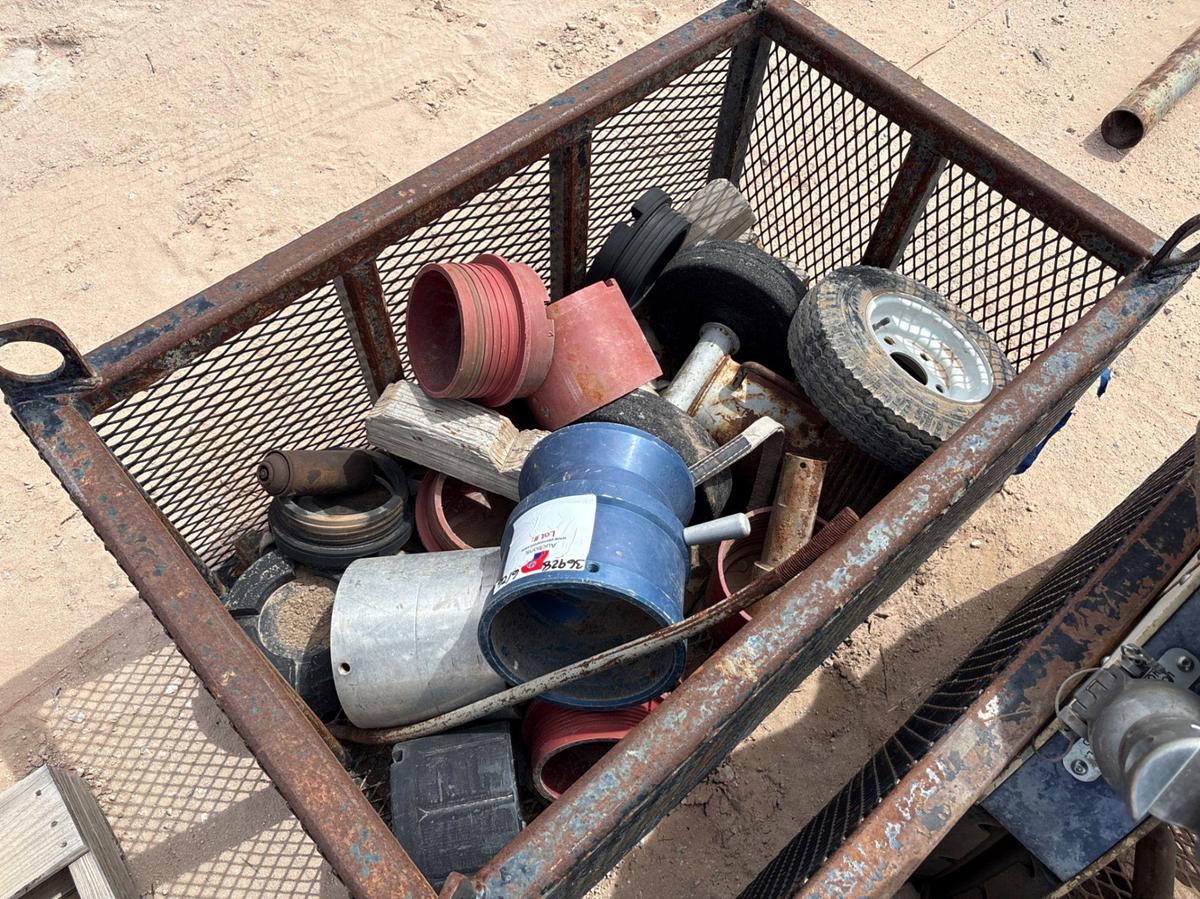 Used (2) 4’ x 2.5’ x 2’ tool baskets w/ wireline sheaves, thread protectors, tool dolly, etc.