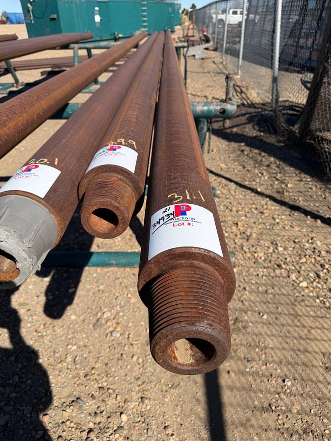 Used 6-1/4" OD X 2-1/4" ID X 31.1' L SGL. RECESS SLICK DRILL COLLAR W/ 4-1/2" XH CONN.