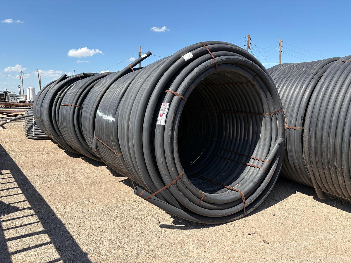 Used 1000’ ROLL OF USED 3” IPS POLY PIPE