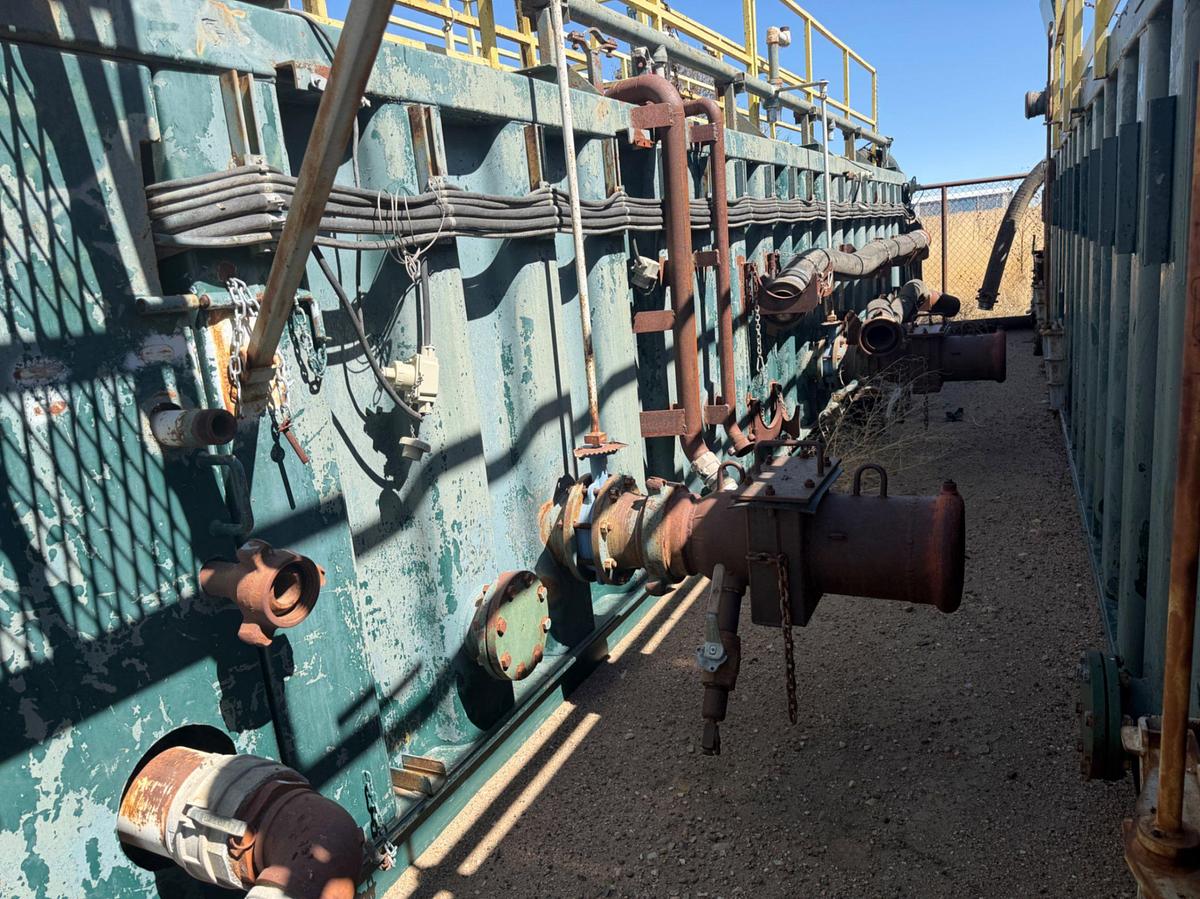 Used 400 BBL Drilling Rig 3 Compartment Mud Tank