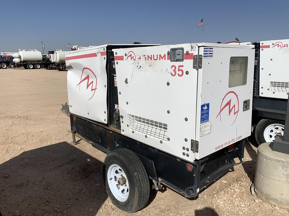 Used 2012 MAGNUM TRAILERS MMG35F S/A BUMPER PULL 25KW GENERATOR