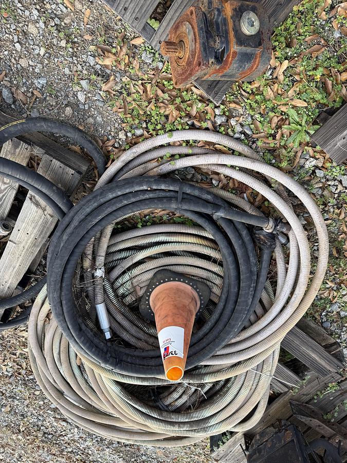 Used (3) PALLETS W/ 2” 10K WP CEMENT MANIFOLDS, HYDRAULIC PUMPS, REAR DIFF., 3/4” HYDRAULIC HOSES