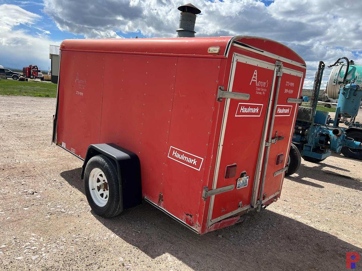 Used 1996 HAULMARK 10’6”L X 5’W SINGLE AXLE BUMPER PULL ENCLOSED TRAILER