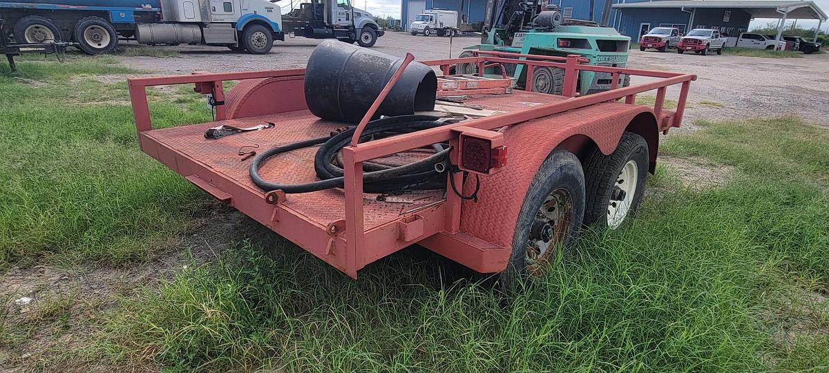 Used 2018 SHOP 12’ X 82” T/A BP STEEL BED UTILITY TRAILER