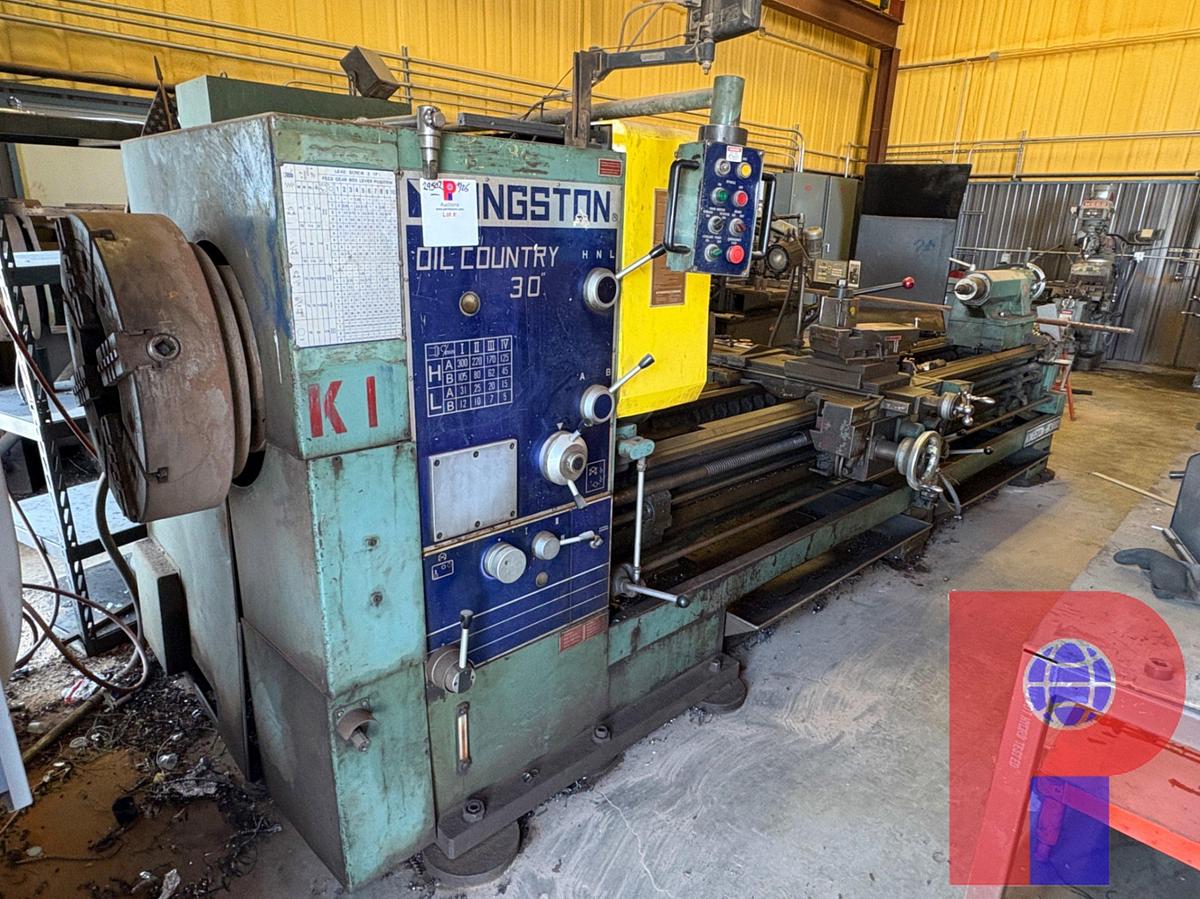 Used KINGSTON HK-3000 OIL COUNTRY 30”HNL HOLLOW SPINDLE LATHE