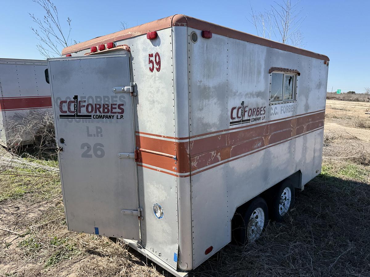 Used 12’ T/A BUMPER PULL DOGHOUSE TRAILER (DAMAGED)