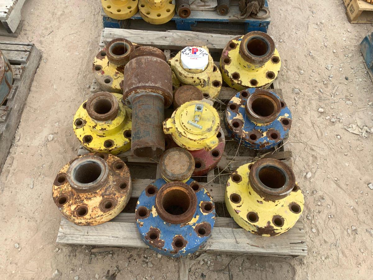 Used (5) Pallets of Assorted 3” to 4” 10k Weco Flanges