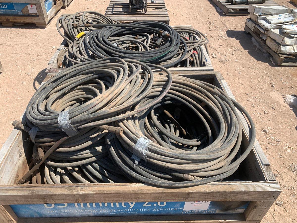 Used (2) Crates of 1/2 Hydraulic Hoses