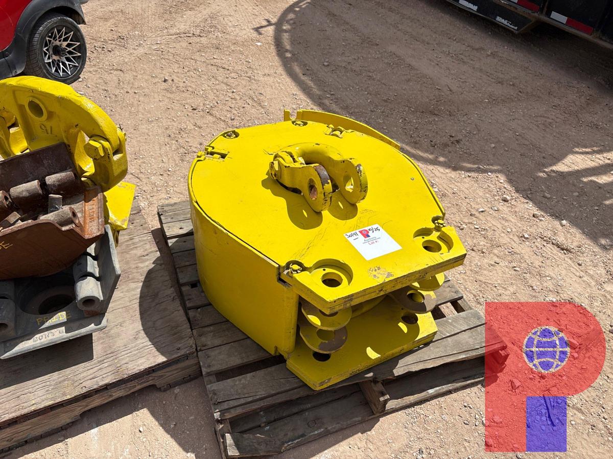 Used MCKISSICK 30-NT-2 3-SHEAVE BLOCK W/ PALLET OF BLOCK COMPONENTS