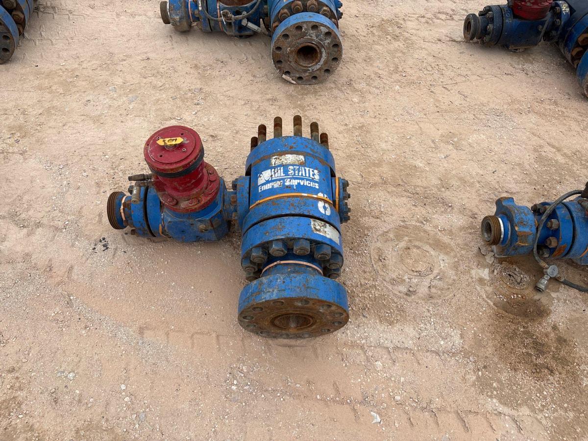 Used (7x$) (7) 5” x 2-1/2” fluid crosses w/ 2-1/2” 15k hyd. Ball valves