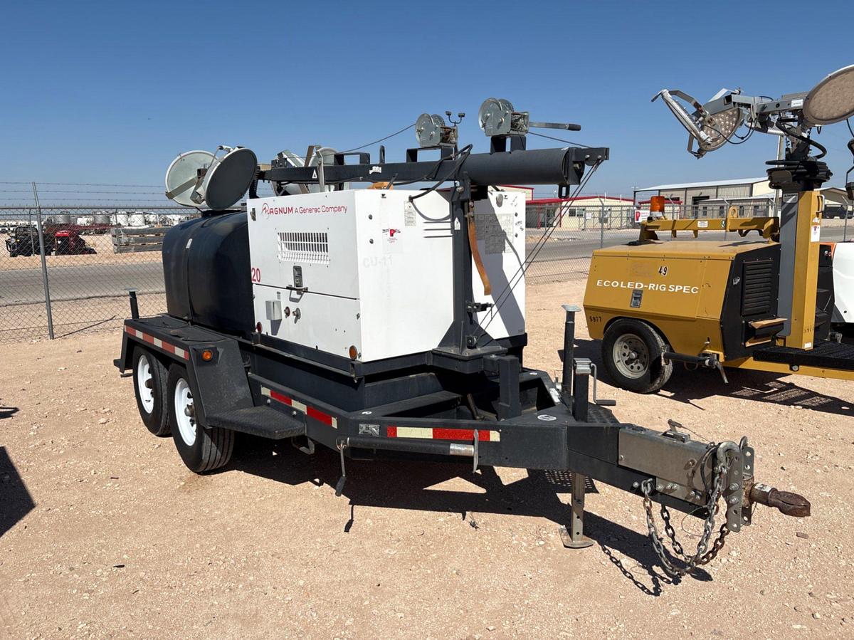 Used 2015 MAGNUM TRAILERS MLT4200 20KW T/A LIGHT TOWER COMBO TRAILER