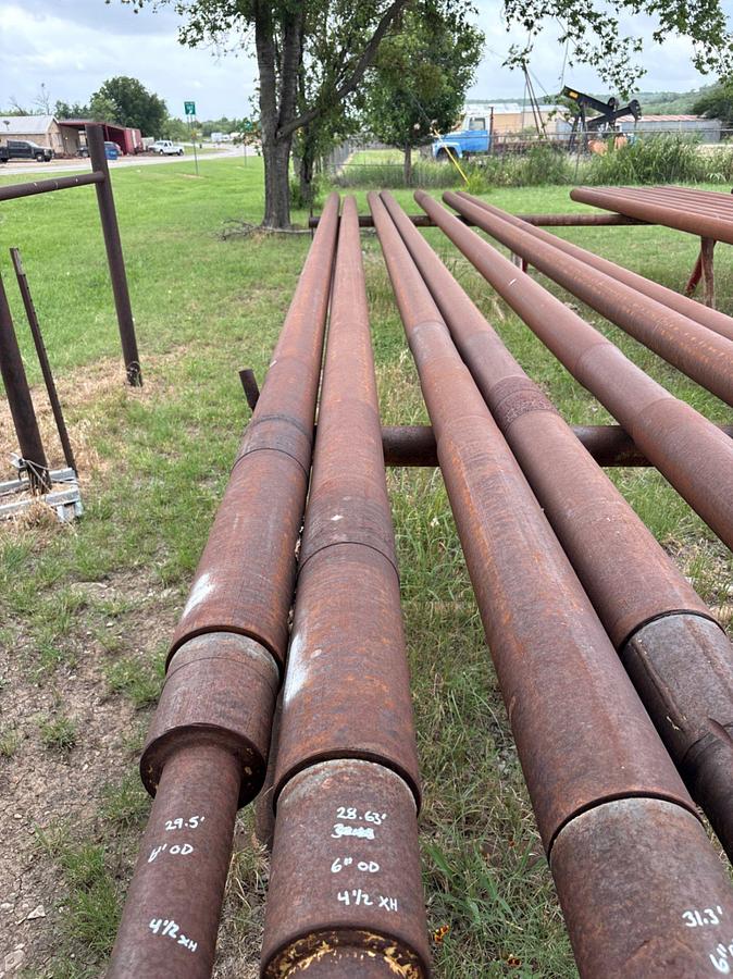 Used 6”OD x 2-3/8”ID x 28.63’L 4-1/2XH SLICK DRILL COLLAR
