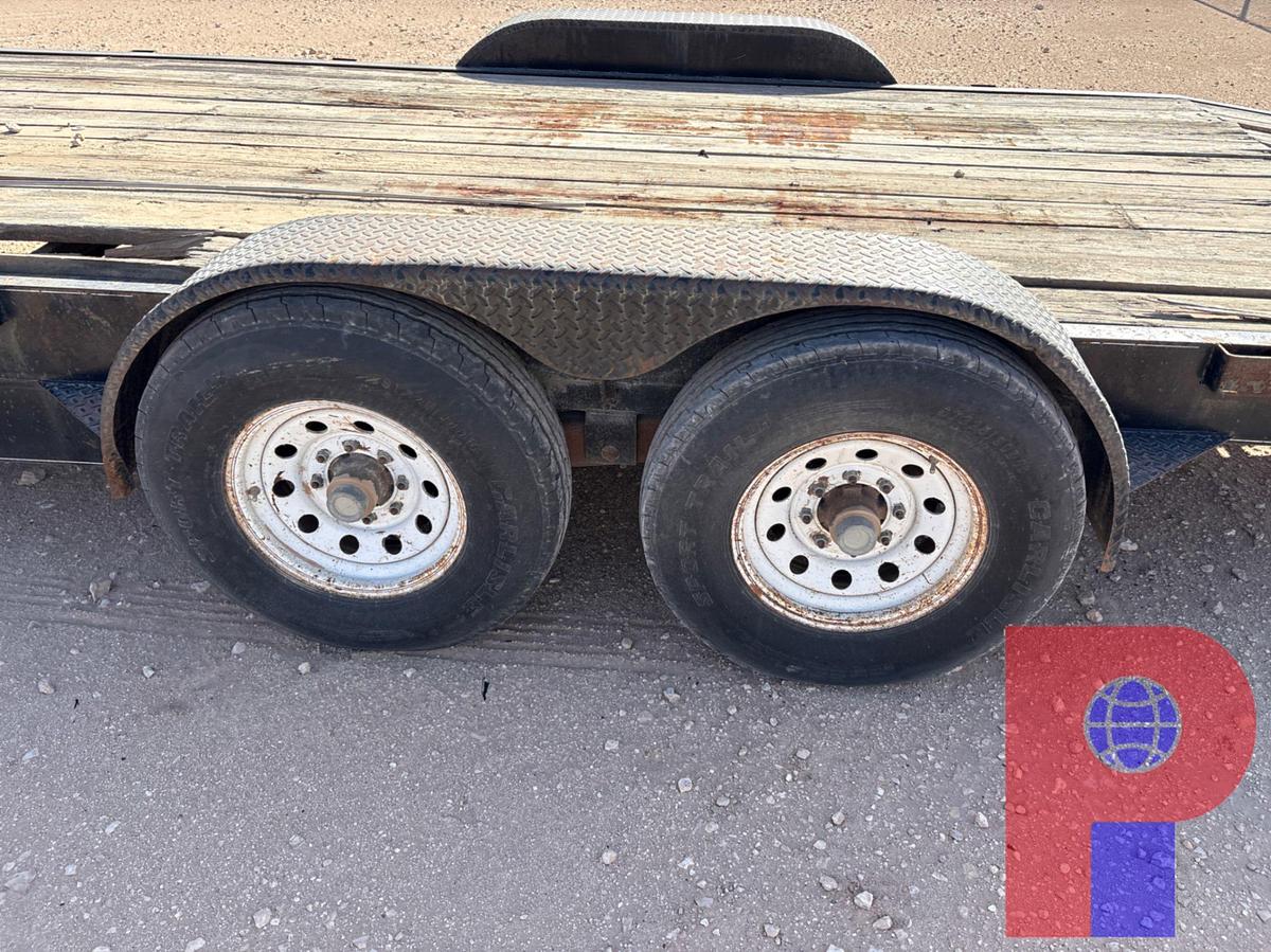 Used SHOPBUILT 20’ X 7’ T/A BUMPER PULL CAR HAULER TRAILER